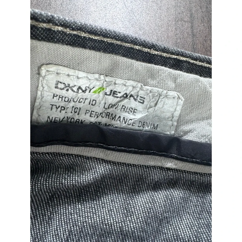 DKNY Jeans Low Rise Straight Leg Denim Gray 34x30‎ Performance
